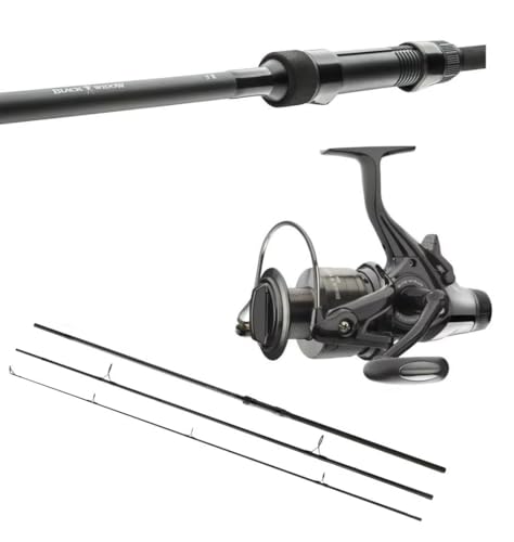 Black Widow Karpfencombo 3,60m / 3,00lbs / 3-teilig + Freilaufrolle Karpfenset