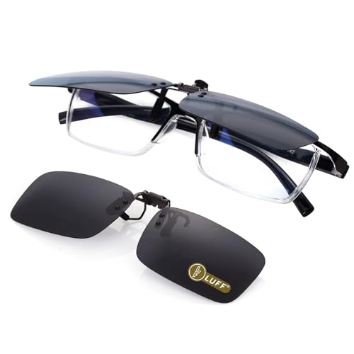 LUFF Polarisierte Unisex-Clip auf Sonnenbrille für verschreibungspflichtige Brillen-gute...