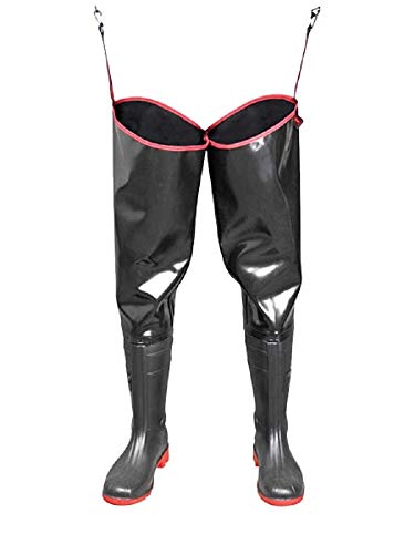 PROS WATSTIEFEL Strong Fischerhose Watthose Anglerhose PVC als Latex Teichhose (46)