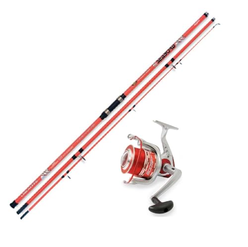 Brandungscombo 4,20m / bis 250g + Weitwurfrolle + Schnur Surfcombo Set