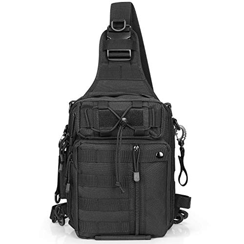 G4Free Angeltaschen Militär Taktische Sling Bag Wasserdichter Angelrucksack...