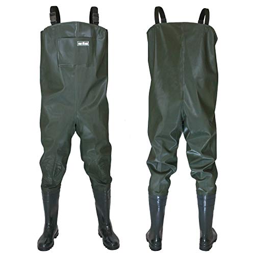 Wathose Herren Anglerhose mit Stiefel Gr 38-47 wasserdichte Watthosen Teich Fischer...