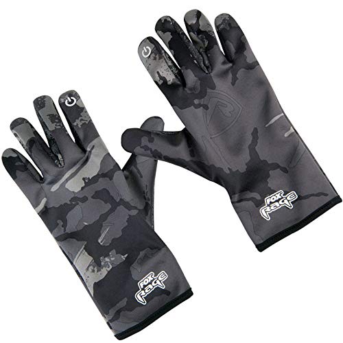 Fox Rage Thermal Camo Gloves - Thermohandschuhe für Angler, Größe:L