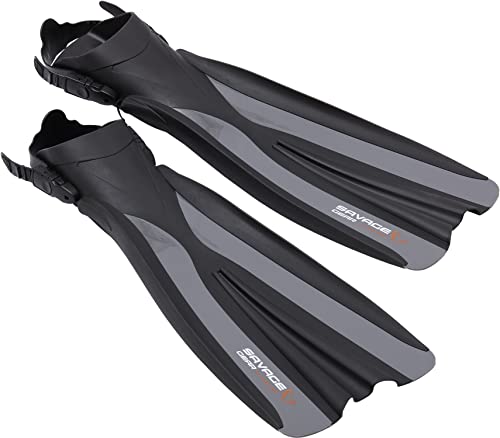 Savage Gear Belly Boat Fins XL/XXL 70cm - Bellyboot Flossen für Angler, Bellyboat...