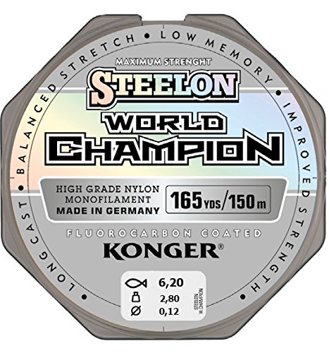 Angelschnur KONGER World Champion Fluorocarbon Coated 0,10-0,30mm/150m Monofile Schnur...
