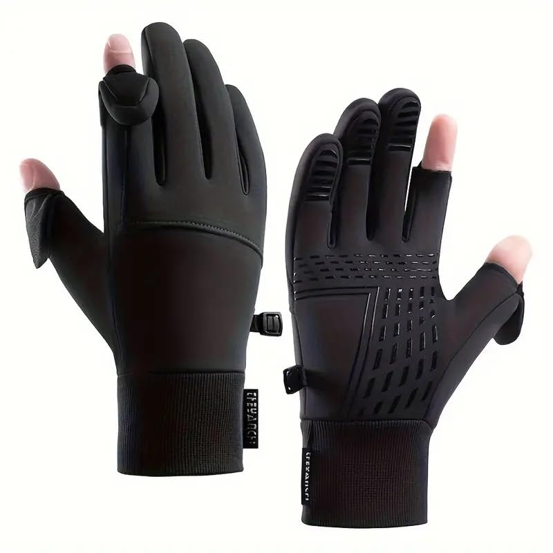 2XK-NOV 1 Paar Wind- und wasserdichte warme Handschuhe (Handflächenbreite